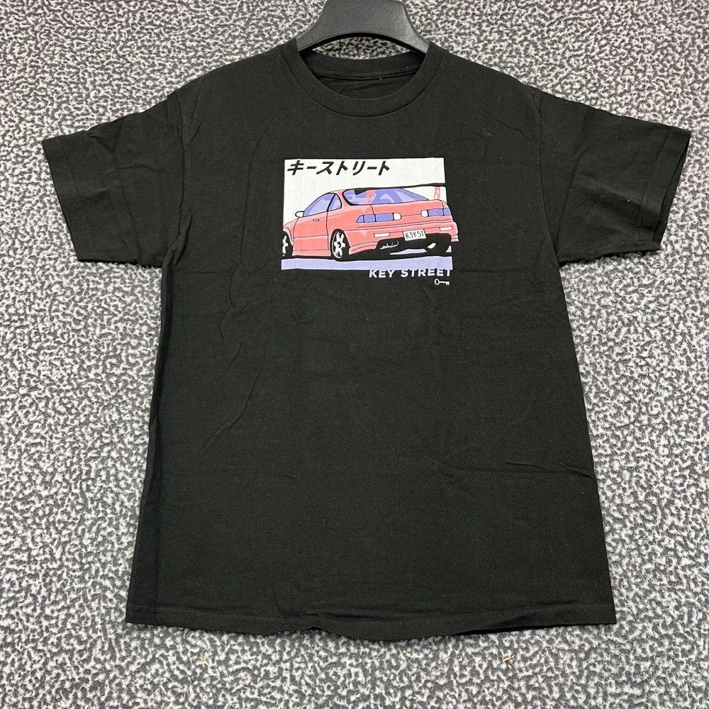 Key Street Moto Ichiban Shirt Men Medium‎ Black Short Sleeve Crew Neck M